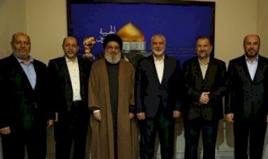 تحالف الشر.. ماذا وراء اجتماع نصر الله وهنية في بيروت؟.. محللون يجيبون