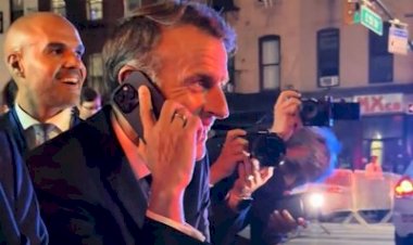 ماكرون يعلق في شوارع نيويورك.. ومكالمة طريفة مع ترامب تتصدر مواقع التواصل