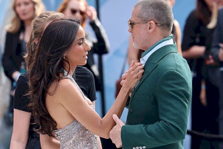 لغة الجسد تكشف المستور.. خبايا علاقة براد بيت بصديقته الجديدة تظهر للعلن