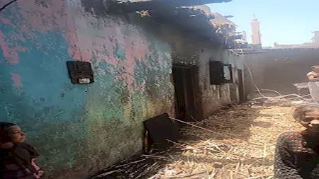 قرية برخيل تحترق.. النيران تلتهم المنازل والأهالي يطالبون بتدخل عاجل